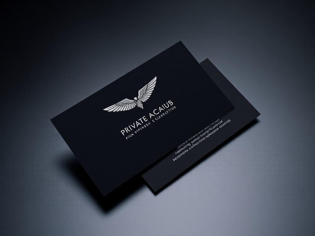 Falcon Private Air &mdash; luxury business card design